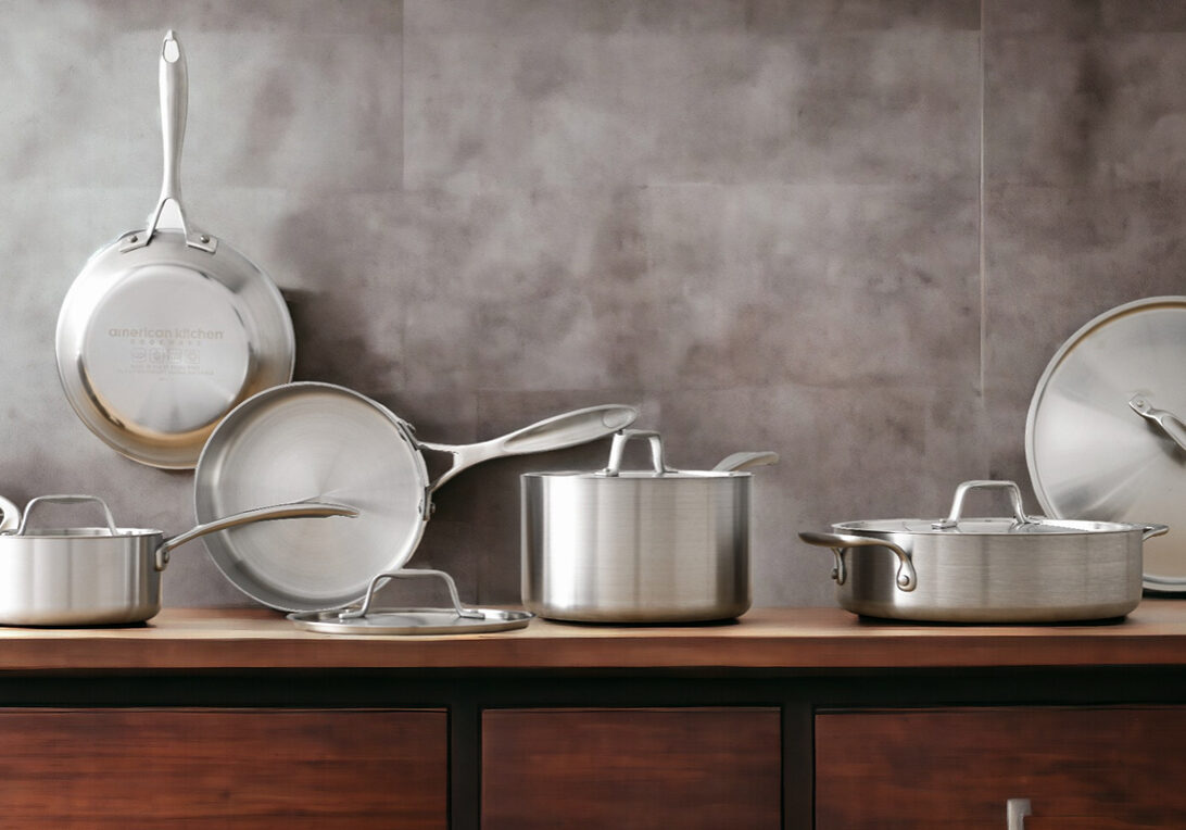 Pots and pans with custom private label